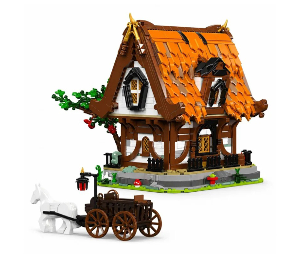 Mould King Klocki konstrukcyjne Średniowieczna drewniana chata 2192 el. - 1551613 - zdjęcie 2